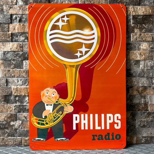 Philips Radio Vintage Sign – Heavy Metal Cafe & Bar Decor
