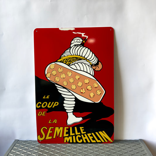 La Semelle Michelin Vintage Sign – Heavy Metal Garage & Tyre Sign