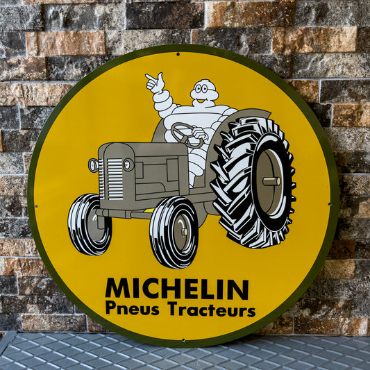 Michelin Pneus Tracteurs Vintage Sign – Heavy Metal Garage & Man Cave Decor