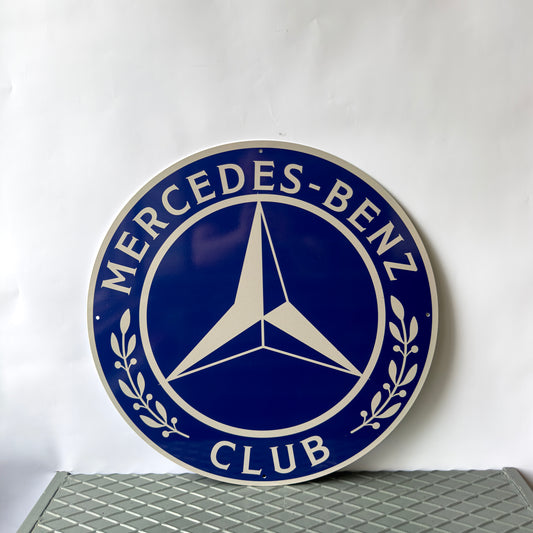 Mercedes Benz Club Sign – Heavy Metal Sign – Garage Decor