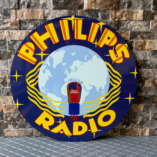 Philips Radio Vintage Sign – Heavy Metal Bar & Cafe Decor
