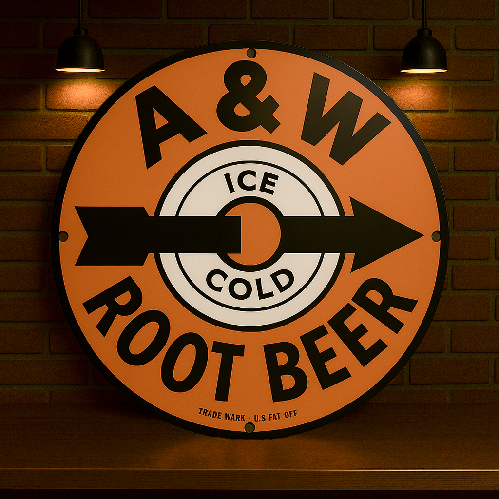 A&W Root Beer Sign – Heavy Metal Garage & Man Cave Decor