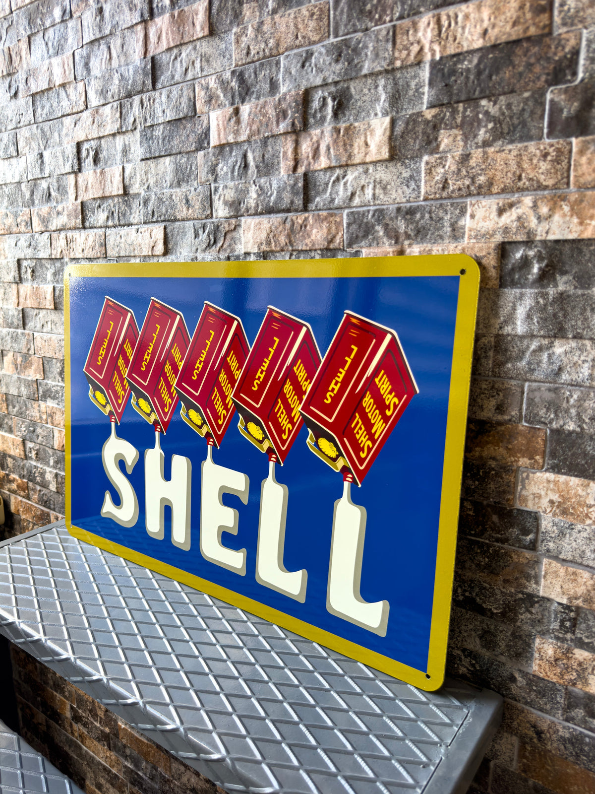Shell Heavy Metal Sign – Garage & Man Cave Decor