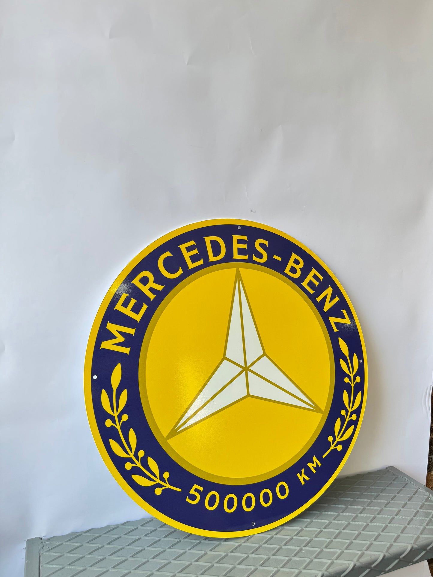 Mercedes Benz Sign – Heavy Metal Garage Decor