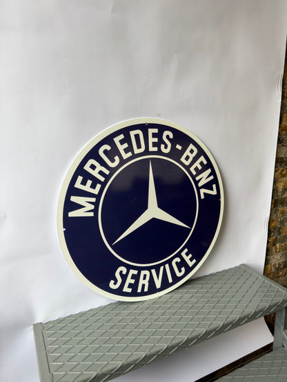 Mercedes Benz Service Sign – Heavy Metal Sign – Garage & Service Sign