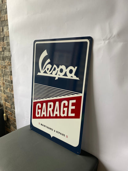 Vespa Heavy Metal Sign – Garage & Man Cave Decor
