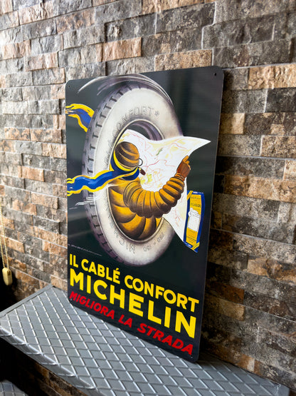 Michelin Bibendum Man Heavy Metal Sign – Garage & Man Cave Decor