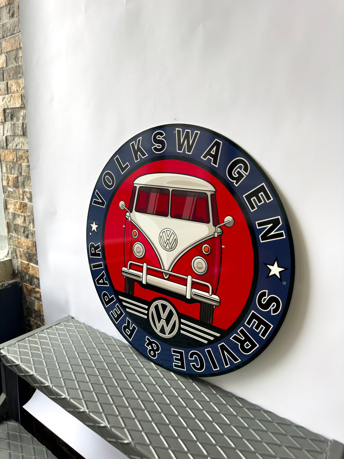 Volkswagen Camper Van Sign – Heavy Metal Garage & Service Sign