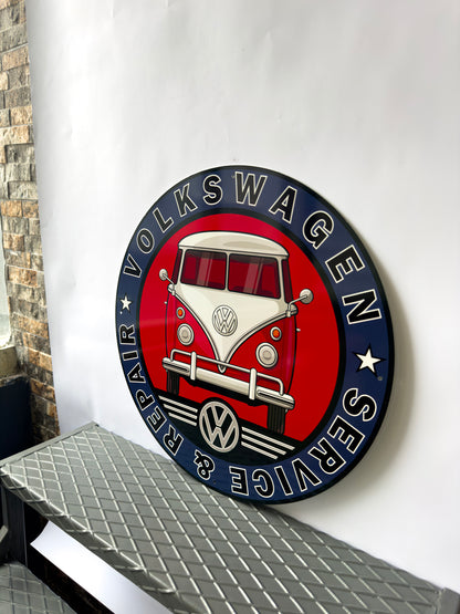 Volkswagen Camper Van Sign – Heavy Metal Garage & Service Sign