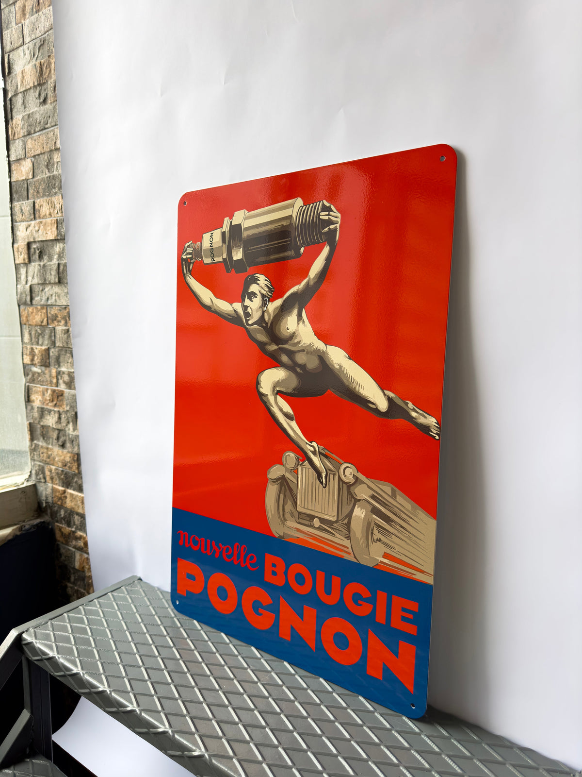 Bougie Pognon Heavy Metal Sign – Garage & Man Cave Decor