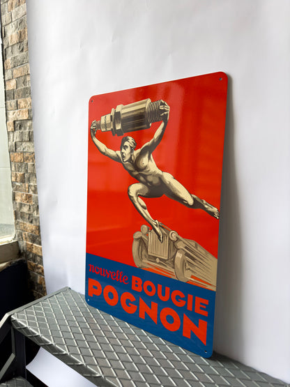 Bougie Pognon Heavy Metal Sign – Garage & Man Cave Decor