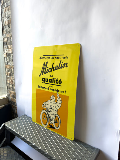 Michelin Sa Qualite Vintage Sign – Heavy Metal Garage & Tyre Sign