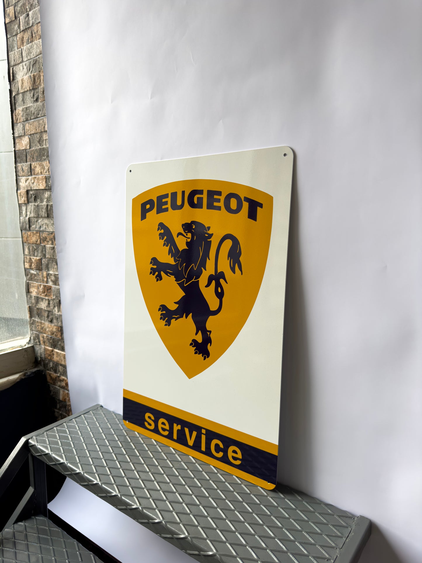 Peugot Service Sign – Heavy Metal Garage & Man Cave Decor
