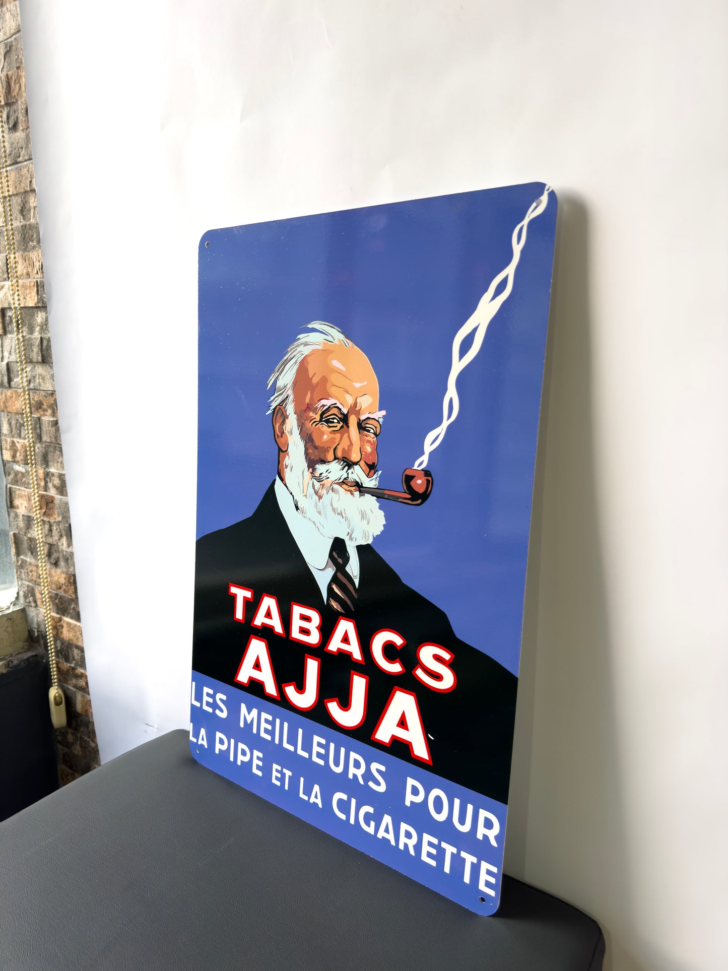 Tabacs Ajja Sign – Vintage Tobacco Cigarette Sign