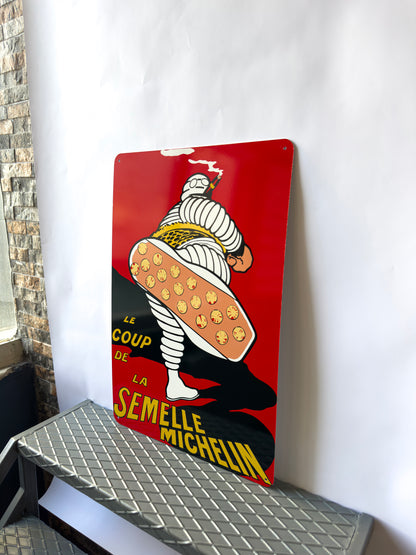 La Semelle Michelin Vintage Sign – Heavy Metal Garage & Tyre Sign