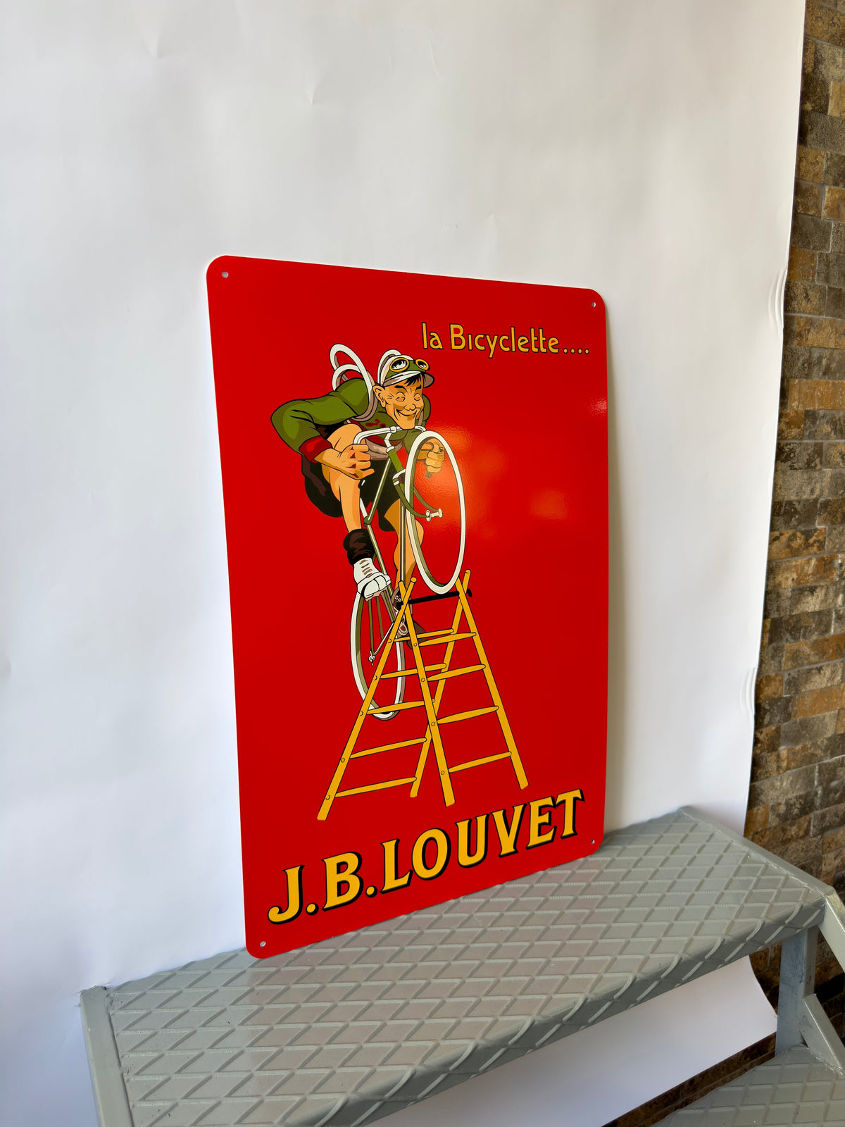 J.B. Louvet Heavy Metal Sign – Garage & Man Cave Decor
