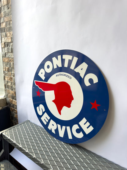 Pontiac Service Sign – Heavy Metal Garage Decor