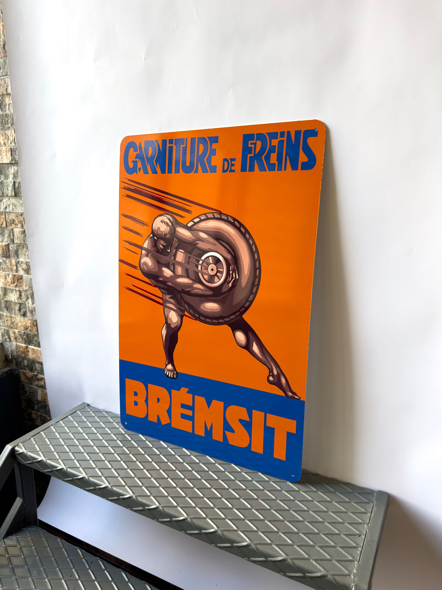 Bremsit Freins 1930 Vintage Sign – Heavy Metal Garage & Home Decor