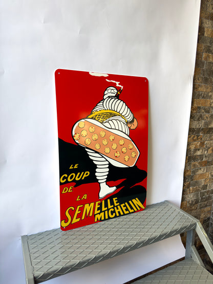 La Semelle Michelin Vintage Sign – Heavy Metal Garage & Tyre Sign