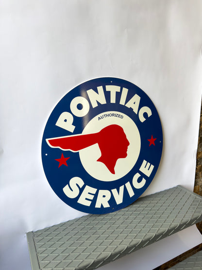 Pontiac Service Sign – Heavy Metal Garage Decor