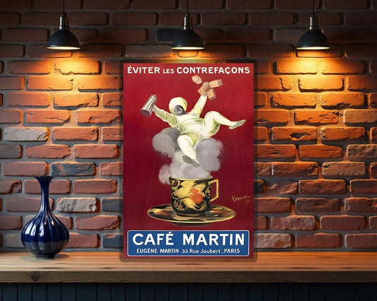Café Martin Heavy Metal Sign – Garage & Man Cave Decor