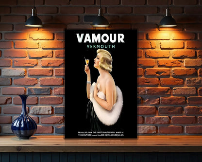Vamour Vermouth Heavy Metal Sign - Heavy Metal Cafe & Bar Decor
