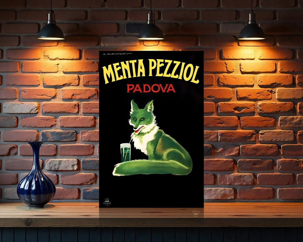Menta Pezziol Padova Heavy Metal Sign – Garage & Man Cave Decor