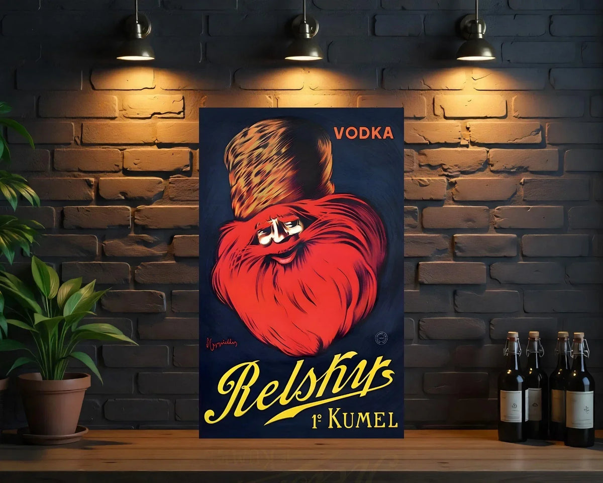RELSHY'S Vodka Heavy Metal Sign – Garage & Man Cave Decor