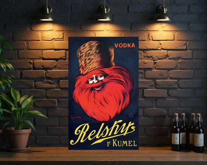 RELSHY'S Vodka Heavy Metal Sign – Garage & Man Cave Decor