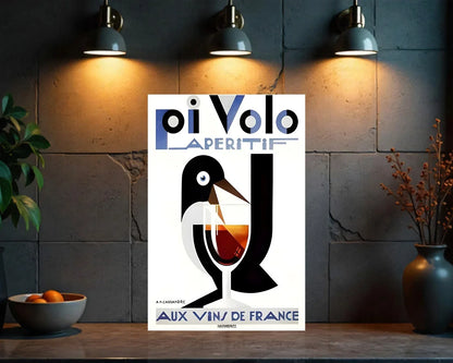 Pi Volo Apéritif Heavy Metal Sign – Garage & Man Cave Decor