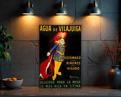 Agua de Vilajuïga Sign - Heavy Metal Cafe & Bar Decor