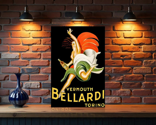 Bellardi Vermouth Torino Heavy Metal Sign – Garage & Man Cave Decor