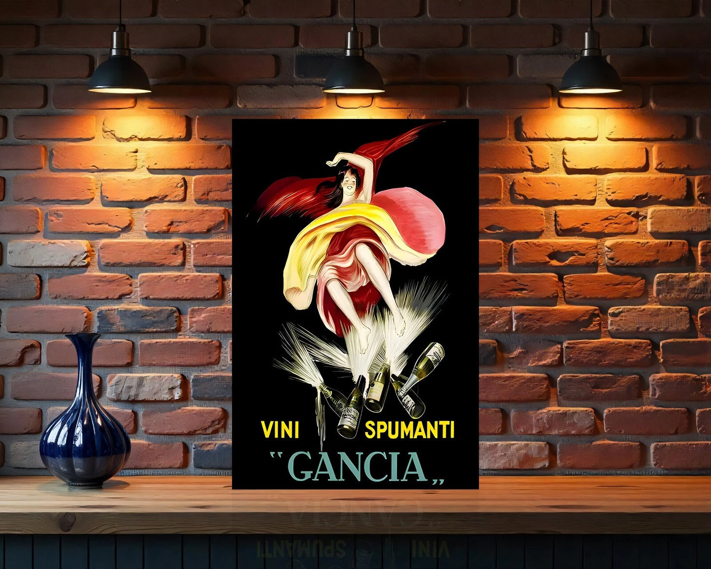 Vini Spumanti Gancia Sparkling Heavy Metal Sign - Cafe & Bar Decor
