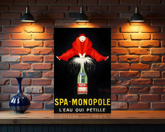 SPA Monopole - L'Eau Qui Pétille Eition Heavy Metal Sign – Garage & Man Cave Decor