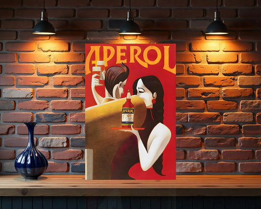 Aperol Lovers Heavy Metal Sign - Cafe & Bar Decor