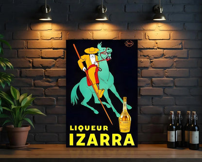 Liqueur Izarra Heavy Metal Sign – Garage & Man Cave Decor