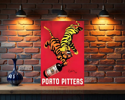Porto Pitters Vintage Sign- Heavy Metal Cafe & Bar Decor