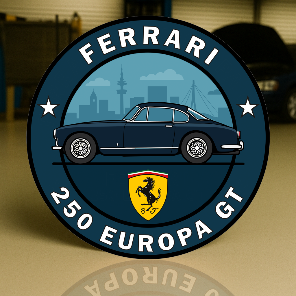 Ferrari 250 Europa GT Maranello’s Grand Touring Icon Sign (1954) – Garage & Man Cave Decor