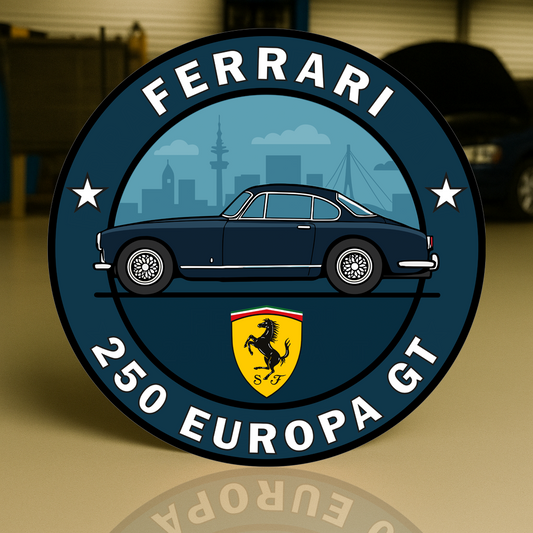 Ferrari 250 Europa GT Maranello’s Grand Touring Icon Sign (1954) – Garage & Man Cave Decor