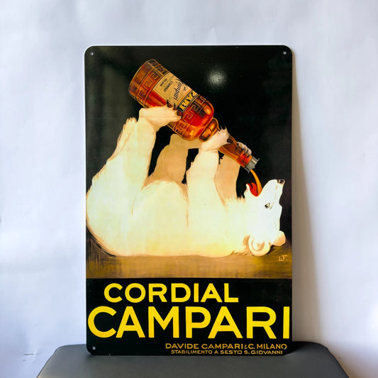 Campari Cordial POLAR BEAR Sign - Heavy Metal Cafe & Bar Decor