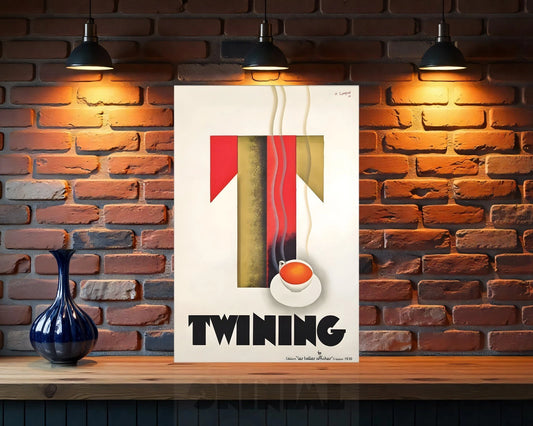 TWINING Vintage French Sign - Heavy Metal Cafe & Bar Decor