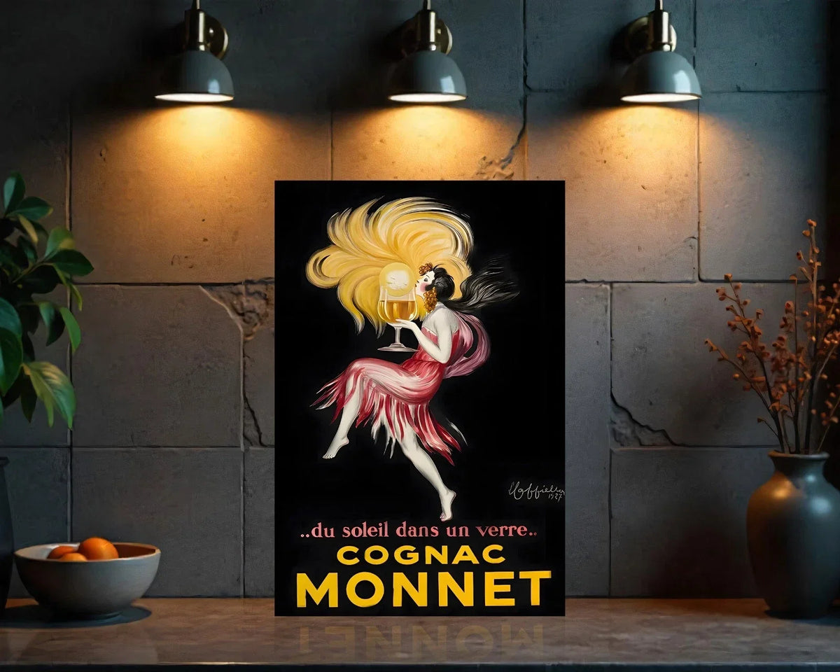 Cognac Monnet Heavy Metal Sign – Garage & Man Cave Decor