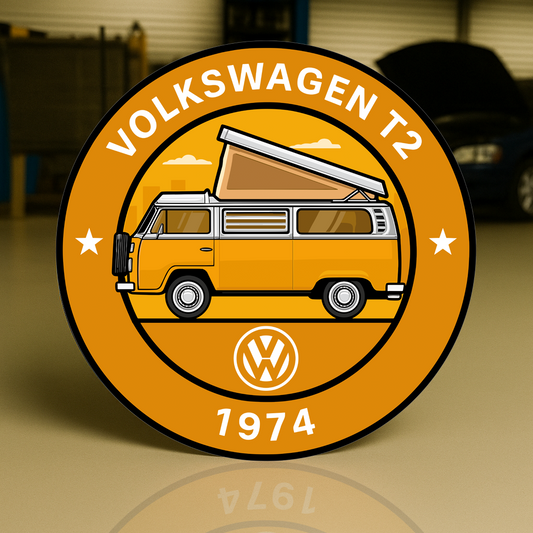 Volkswagen 1974 T2 Camper Westfalia Edition Sign –  Heavy Metal Garage & Service Sign