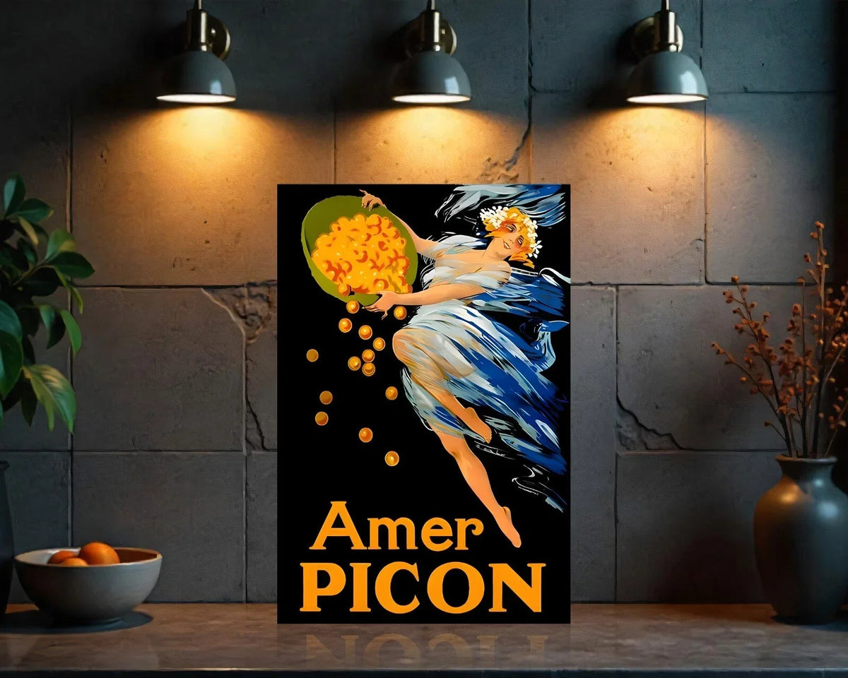 Amer Picon Heavy Metal Sign – Garage & Man Cave Decor