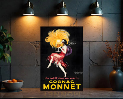 Cognac Monnet Vintage Sign – Heavy Metal Cafe Decor