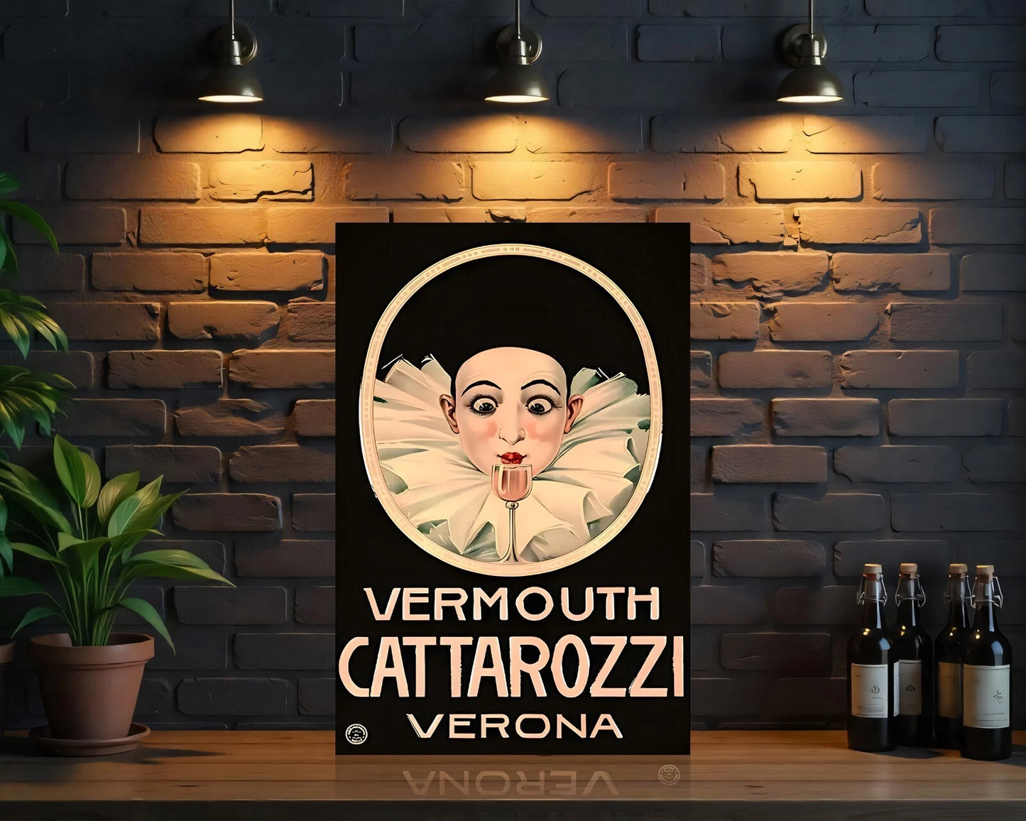 Cattarozzi Verona Vermouth Sign - Heavy Metal Cafe & Bar Decor