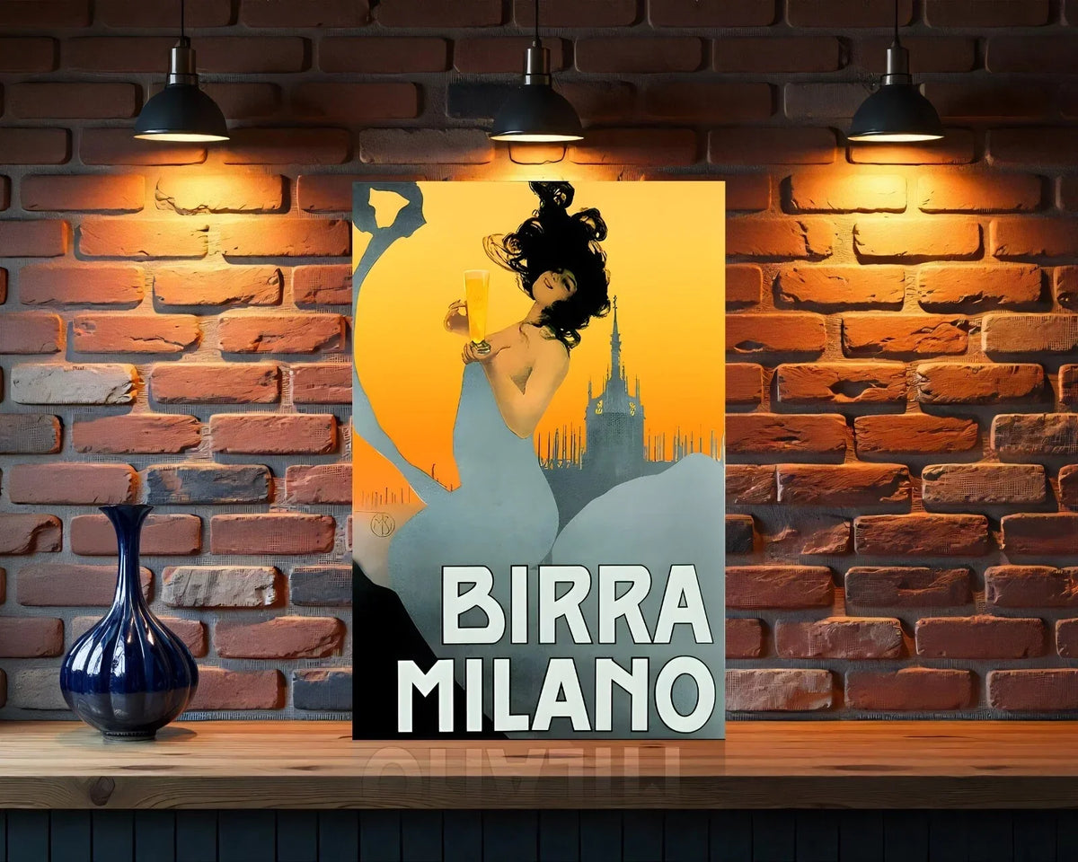 Birra Milano Heavy Metal Sign – Garage & Man Cave Decor