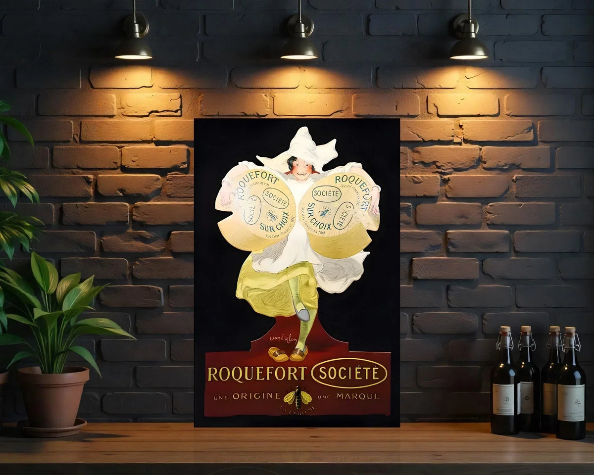 Roquefort Société Heavy Metal Sign – Garage & Man Cave Decor