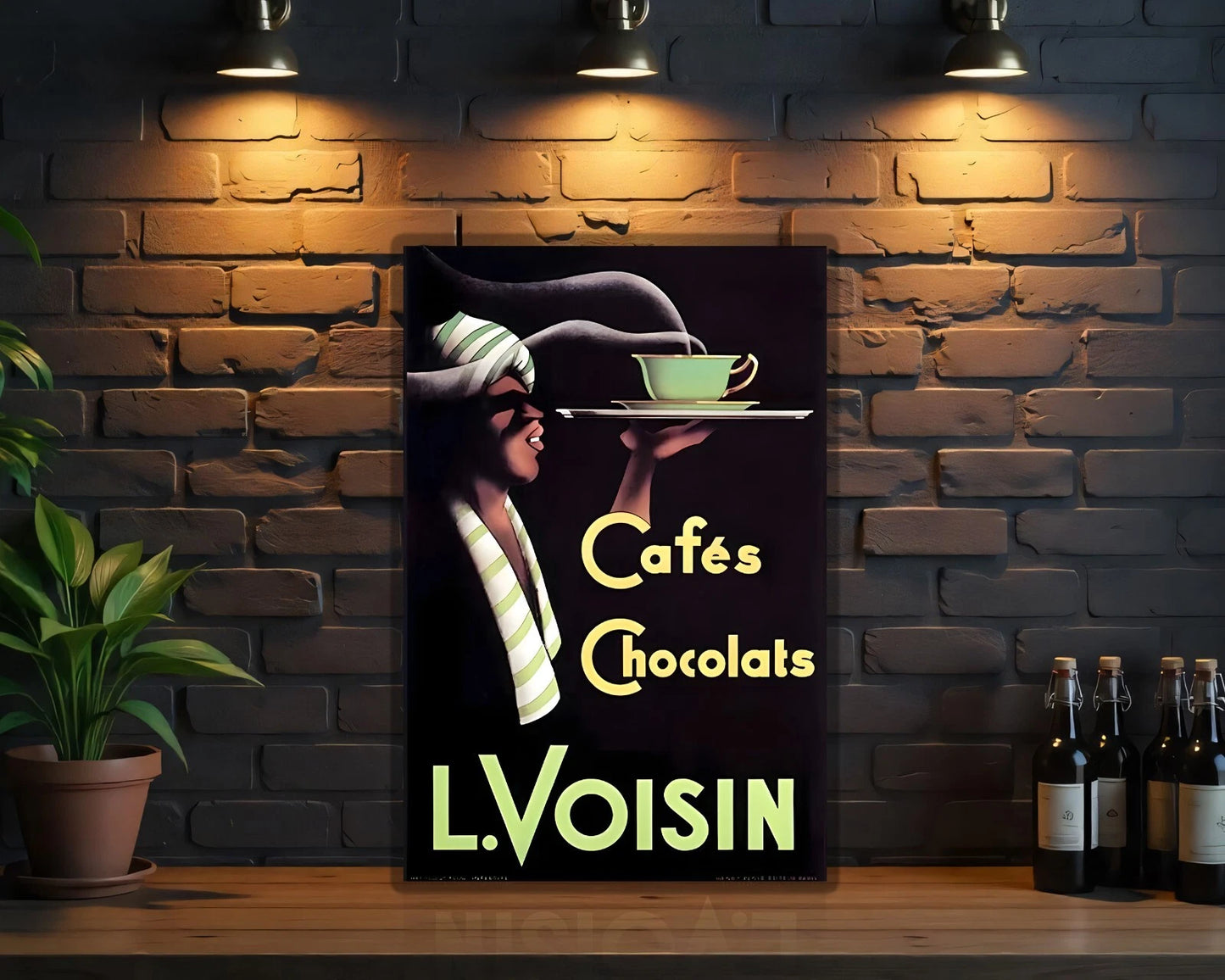 Cafés Chocolats L. Voisin Heavy Metal Sign - Heavy Metal Cafe & Bar Decor