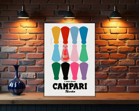 Campari Soda Pop “È Sempre Giovane!” Sign   - Heavy Metal Cafe & Bar Decor